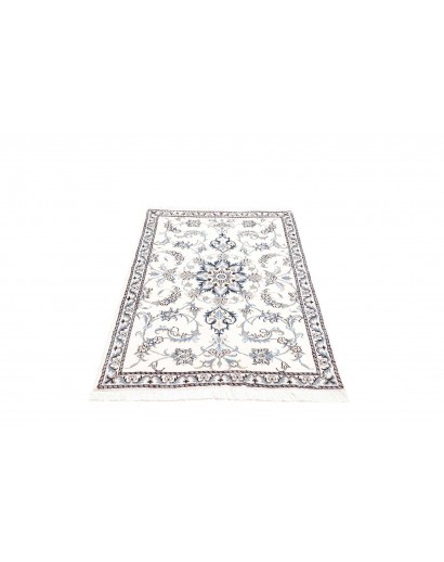 Tappeto Nain Kashmar Persia beige azzurro 90x133