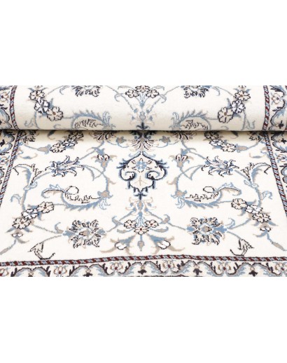Tappeto Nain Kashmar Persia beige azzurro 90x133