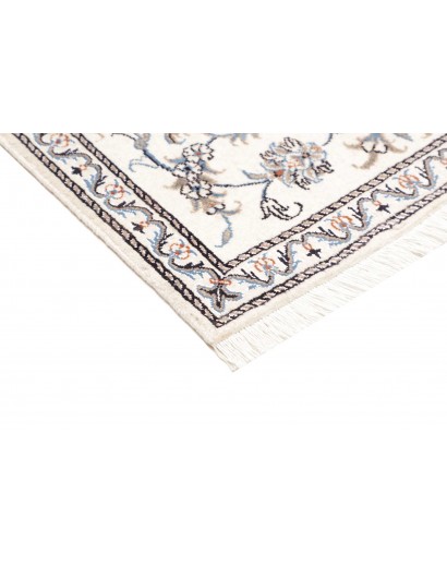 Tappeto Nain Kashmar Persia beige grigio 86x138