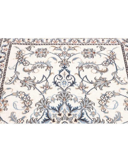 Tappeto Nain Kashmar Persia beige grigio 86x138
