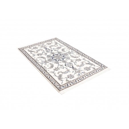 Tappeto Nain Kashmar Persia beige grigio 86x135