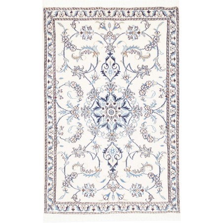 Tappeto Nain Kashmar Persia beige azzurro 88x137