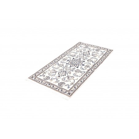 Tappeto Nain Kashmar Persia beige azzurro 70x138