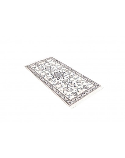 Tappeto Nain Kashmar Persia beige azzurro 70x138