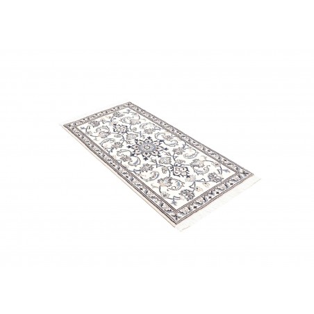 Tappeto Nain Kashmar Persia beige azzurro 70x138