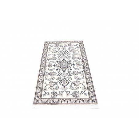 Tappeto Nain Kashmar Persia beige azzurro 70x138