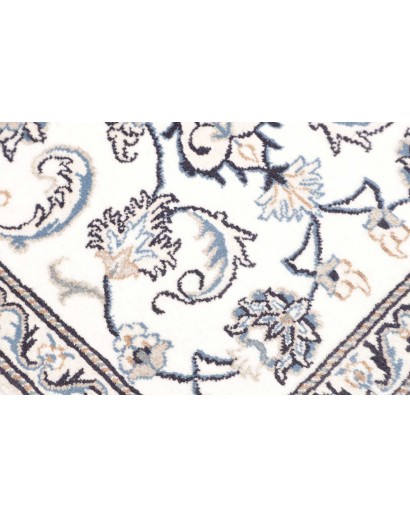 Tappeto Nain Kashmar Persia beige azzurro 70x138