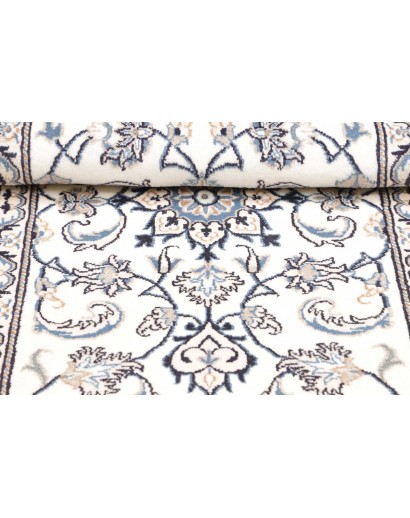 Tappeto Nain Kashmar Persia beige azzurro 70x138