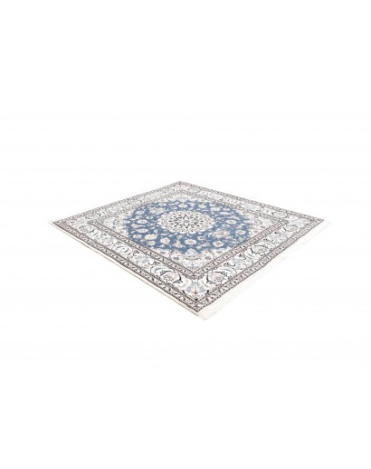 Tappeto Nain Kashmar Persia azzurro grigio 193x205