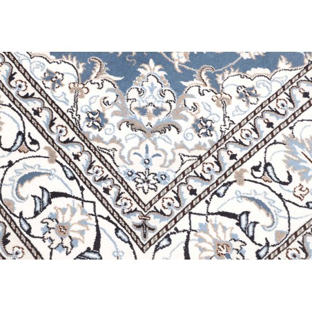 Tappeto Nain Kashmar Persia azzurro grigio 193x205