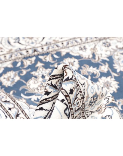 Tappeto Nain Kashmar Persia azzurro grigio 193x205