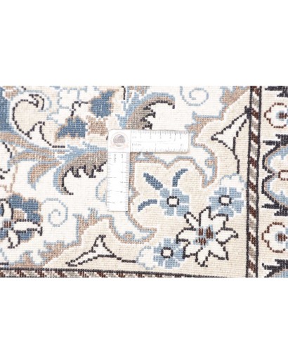Tappeto Nain Kashmar Persia azzurro grigio 193x205