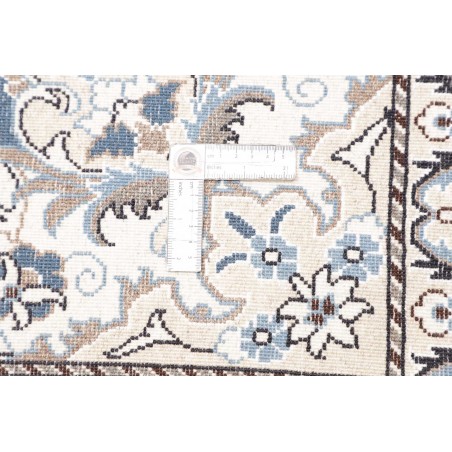 Tappeto Nain Kashmar Persia azzurro grigio 193x205