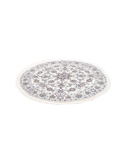 Tappeto Nain Kashmar Persia beige azzurro 138x150