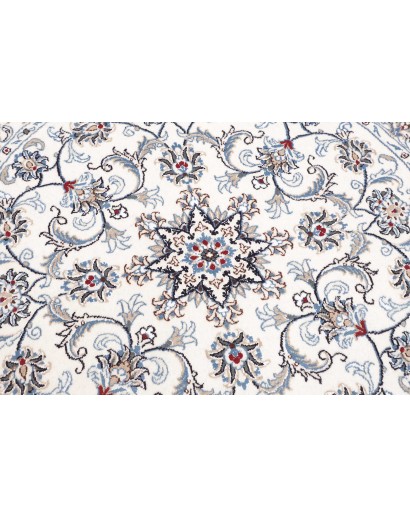 Tappeto Nain Kashmar Persia beige azzurro 138x150