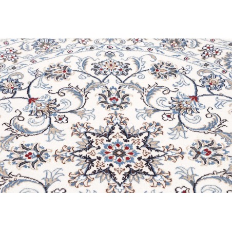 Tappeto Nain Kashmar Persia beige azzurro 138x150