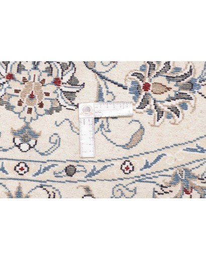 Tappeto Nain Kashmar Persia beige azzurro 138x150
