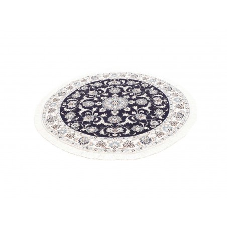 Tappeto Nain Kashmar Persia grigio 140x137