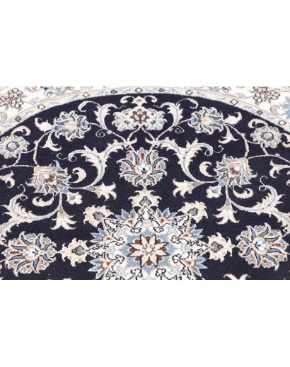 Tappeto Nain Kashmar Persia grigio 140x137