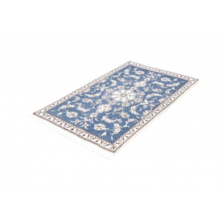 Tappeto Nain Kashmar Persia blu 90x147