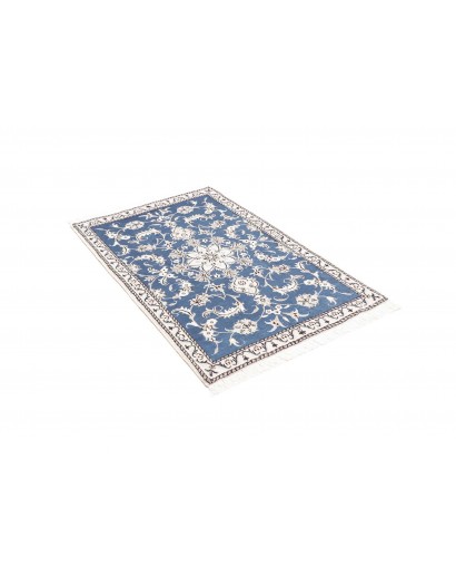Tappeto Nain Kashmar Persia blu 90x147