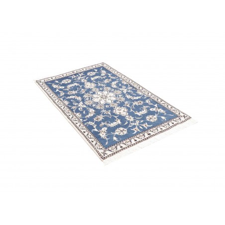 Tappeto Nain Kashmar Persia blu 90x147