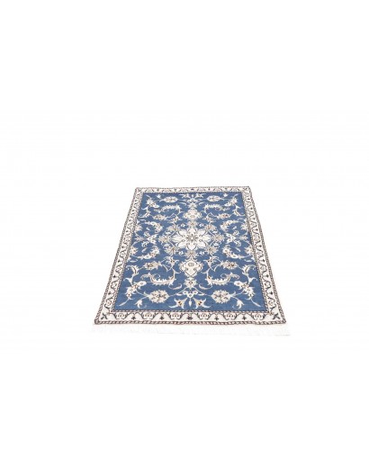 Tappeto Nain Kashmar Persia blu 90x147