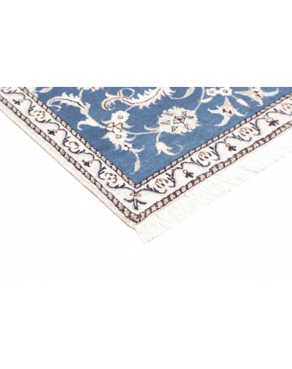 Tappeto Nain Kashmar Persia blu 90x147
