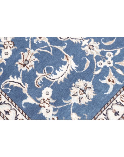 Tappeto Nain Kashmar Persia blu 90x147
