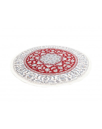 Tappeto Nain Kashmar Persia bianco grigio 198x204