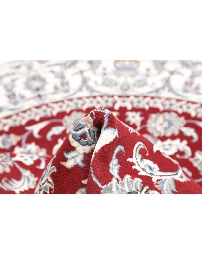 Tappeto Nain Kashmar Persia bianco grigio 198x204
