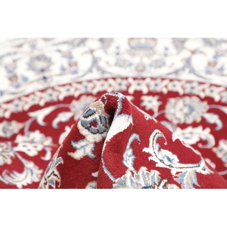 Tappeto Nain Kashmar Persia bianco grigio 198x204