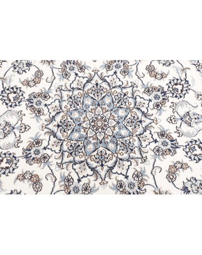Tappeto Nain Kashmar Persia beige grigio 197x200