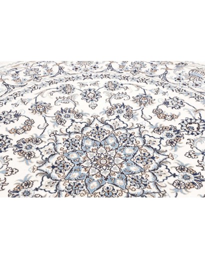 Tappeto Nain Kashmar Persia beige grigio 197x200