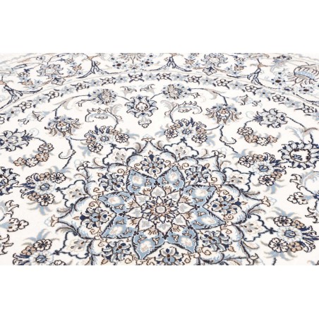Tappeto Nain Kashmar Persia beige grigio 197x200