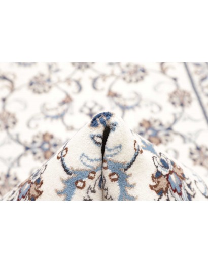 Tappeto Nain Kashmar Persia bianco grigio 77x380