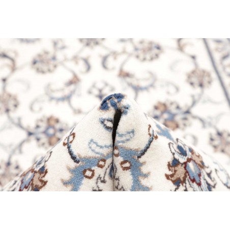Tappeto Nain Kashmar Persia bianco grigio 77x380
