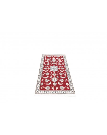 Tappeto Nain Kashmar Persia bianco marrone 70x138