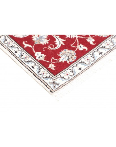 Tappeto Nain Kashmar Persia bianco marrone 70x138