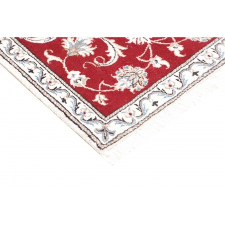 Tappeto Nain Kashmar Persia bianco marrone 70x138