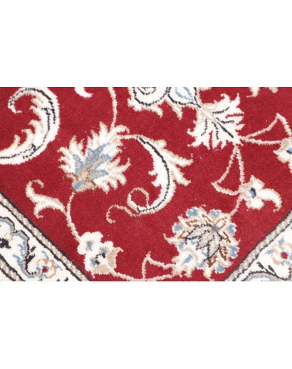 Tappeto Nain Kashmar Persia bianco marrone 70x138