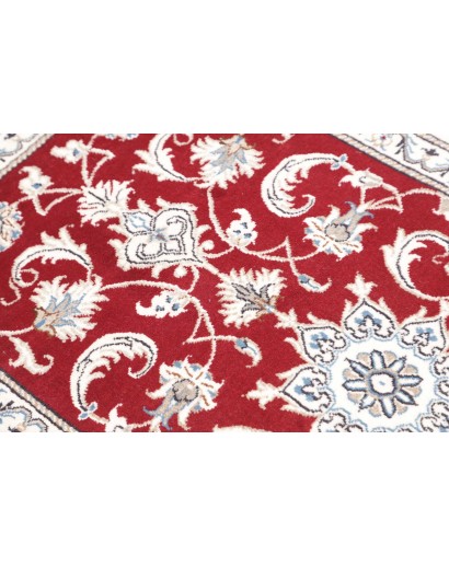 Tappeto Nain Kashmar Persia bianco marrone 70x138