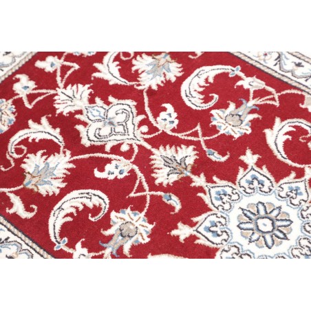Tappeto Nain Kashmar Persia bianco marrone 70x138