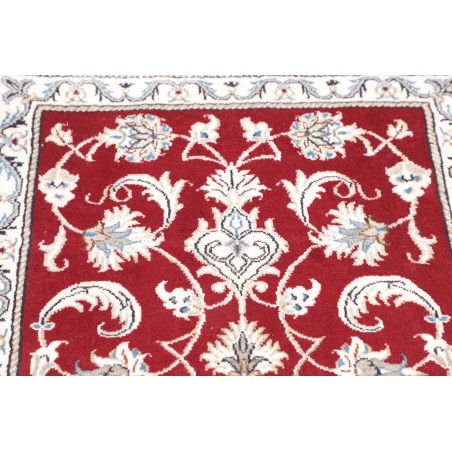 Tappeto Nain Kashmar Persia bianco marrone 70x138