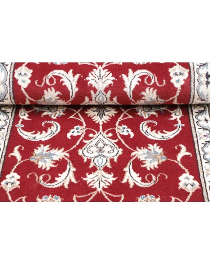 Tappeto Nain Kashmar Persia bianco marrone 70x138