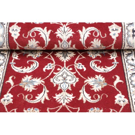 Tappeto Nain Kashmar Persia bianco marrone 70x138