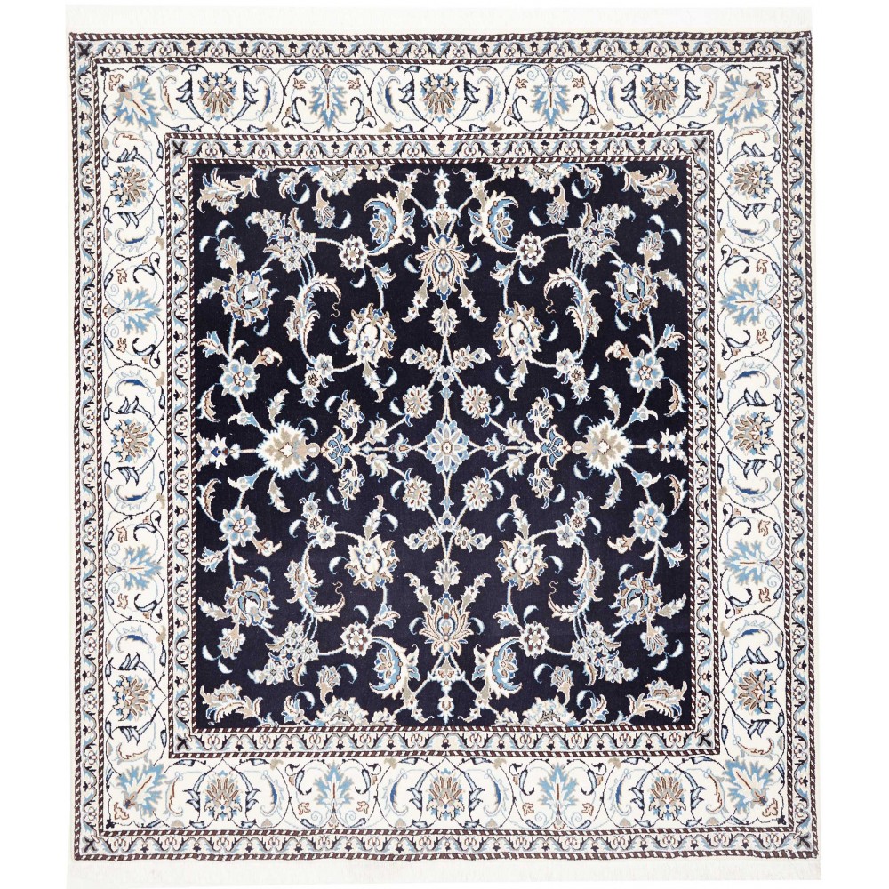 Tappeto Nain Kashmar Persia grigio 192x214