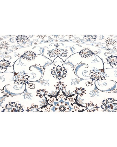 Tappeto Nain Kashmar Persia beige azzurro 140x150