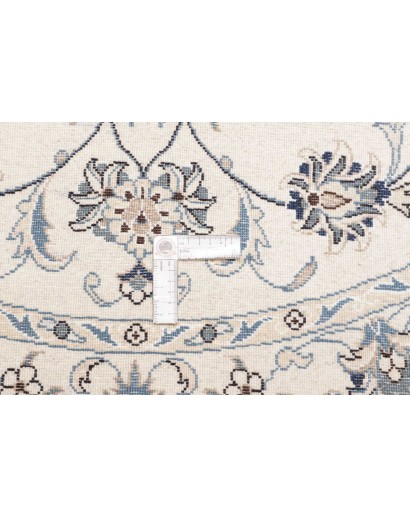 Tappeto Nain Kashmar Persia beige azzurro 140x150