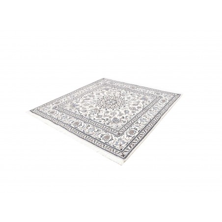 Tappeto Nain Kashmar Persia beige azzurro 194x200